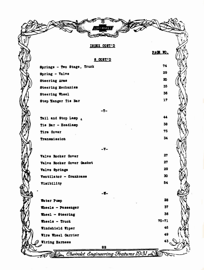 1931 Chevrolet Engineering Features Page 63